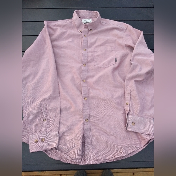 Men's Billabong Button Down Shirt, Size Large, Tailored Fit / Stretch, P… - Picture 2 of 12